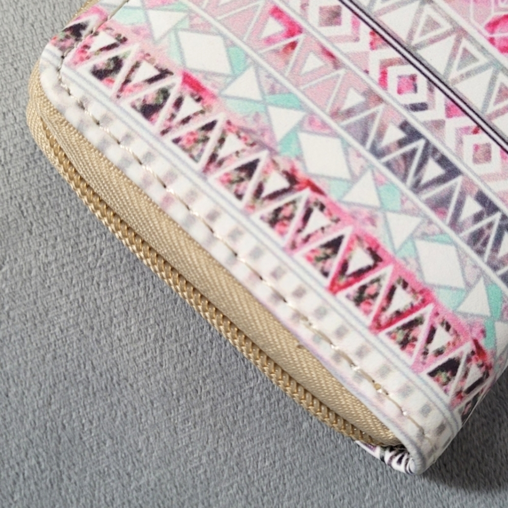 Patterned Zip-Around Wallet - Picture 10 of 16